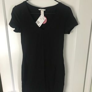 Black bodycon tshirt dress